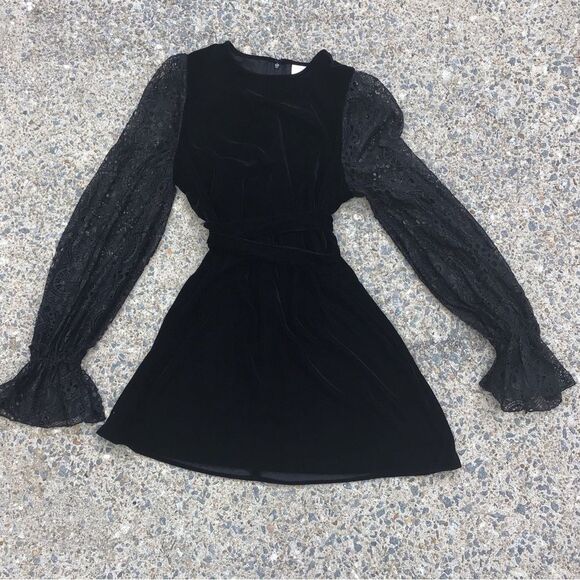 The Vampire's Wife x H M Neo Gothic Velvet Mini Dress - Picture 5 of 7